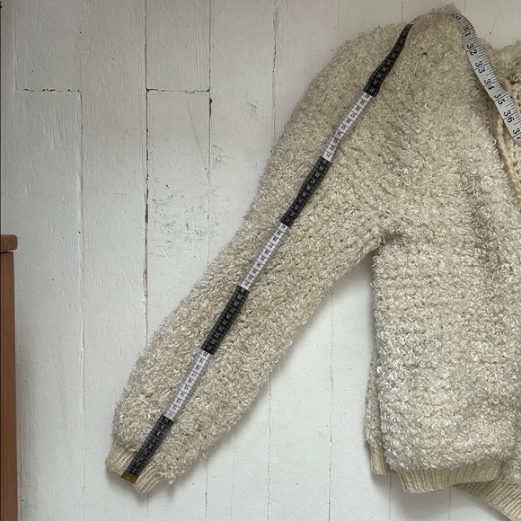 Vintage Cream Textured Cardigan - Picture 12 of 12